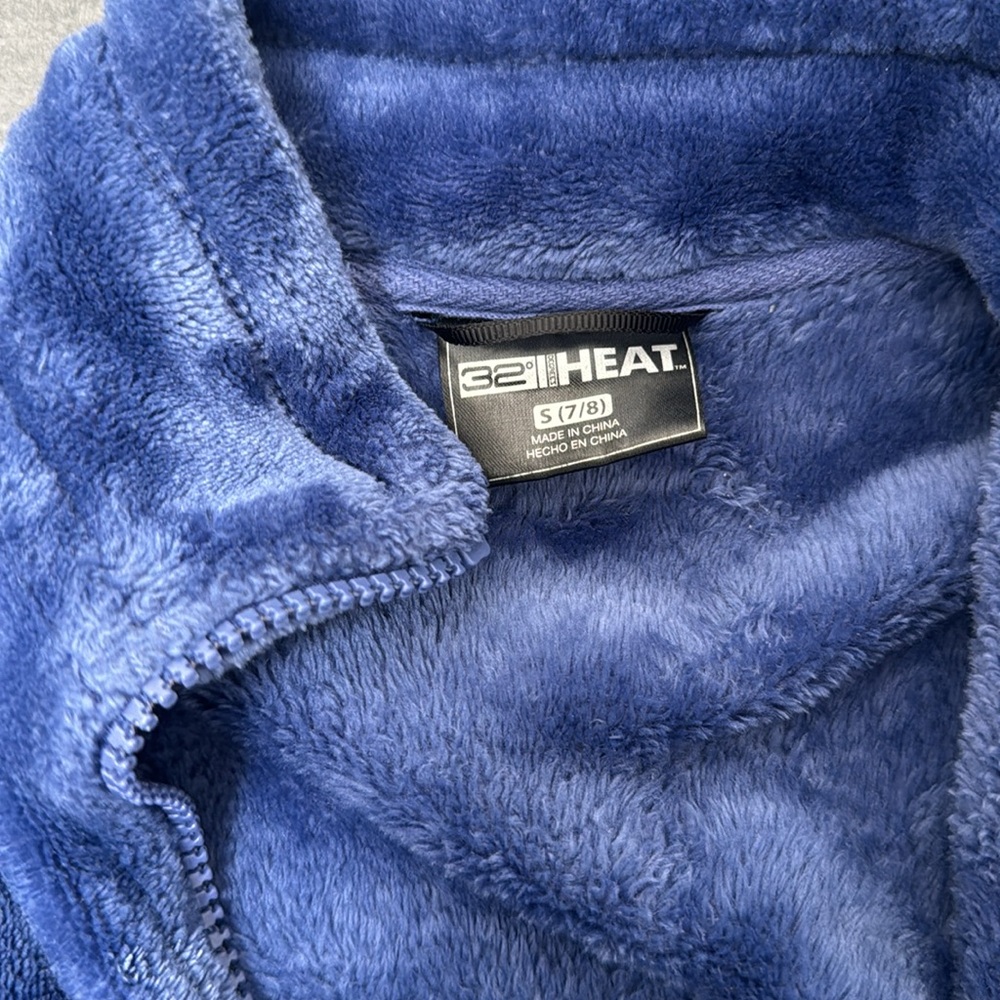 Girls 32 degrees heat Furry Jacket - Picture 2 of 3